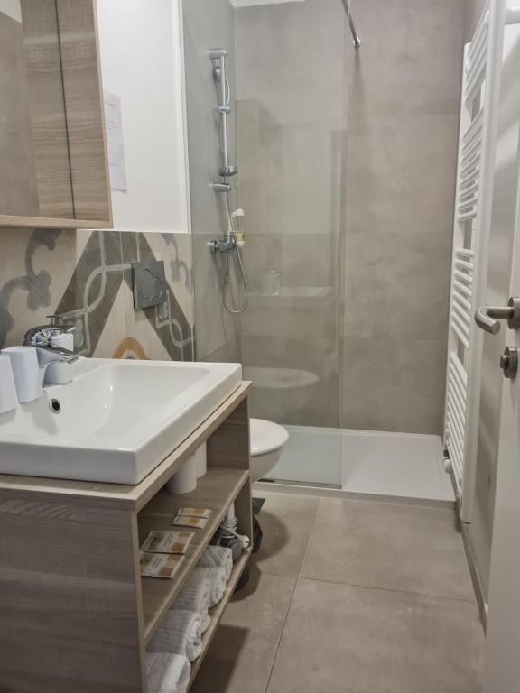 Koupelna v ubytování AZUR ROOMS LJUBLJANA