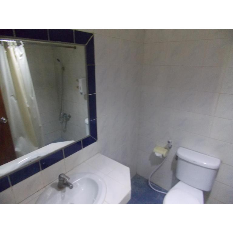 Koupelna v ubytování Puri Jaya Hotel