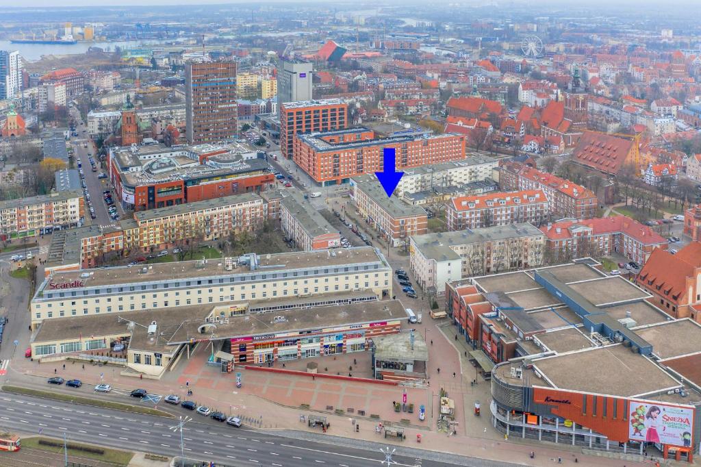 Výhľad na mesto Gdansk alebo výhľad na mesto priamo z apartmánu