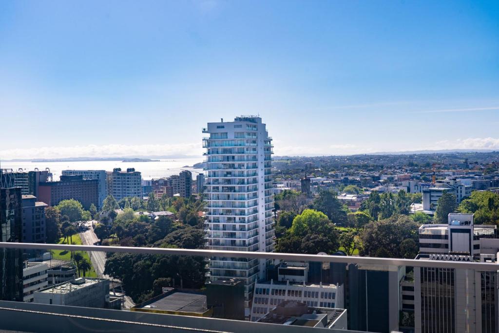 Nespecifikovaný výhled na destinaci Auckland nebo výhled na město při pohledu z hotelu