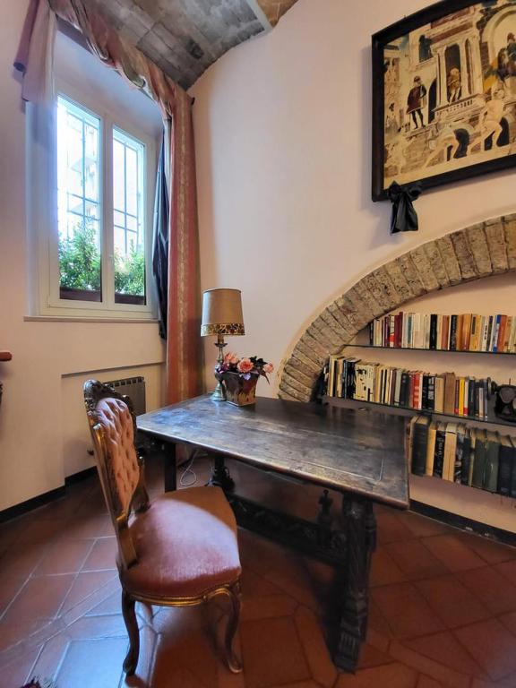 Knihovna v bed and breakfast