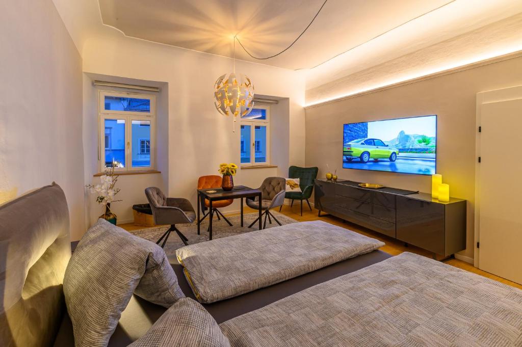 TV a/nebo společenská místnost v ubytování Gh Alte Post Kombi 2 - 6 Gäste