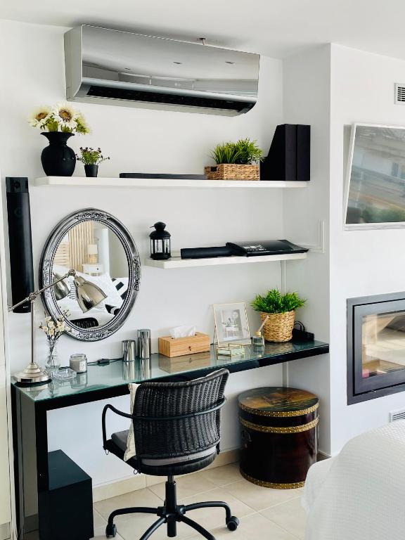 Posezení v ubytování Sea View Luxury Studio Palaio Faliro