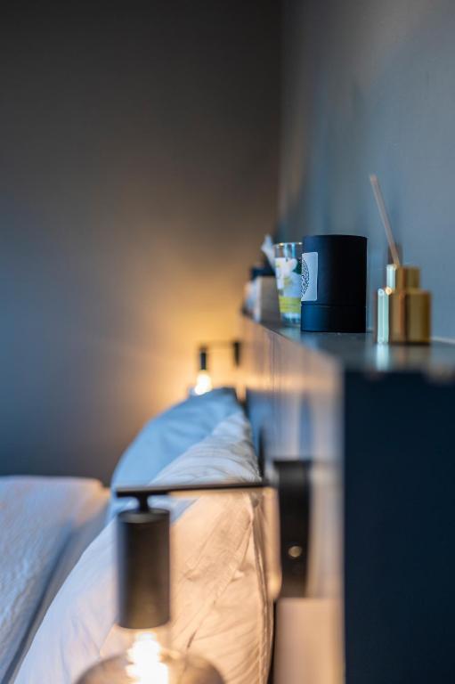 Postel nebo postele na pokoji v ubytování M-otel E40