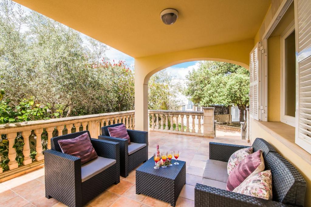 Balkón nebo terasa v ubytování Ideal Property Mallorca - Villa Corb Mari