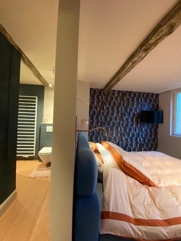 Postel nebo postele na pokoji v ubytování Bed & Binnekyk