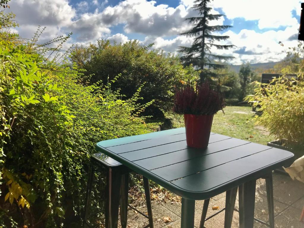 Vonkajšia záhrada v ubytovaní Chez Isa, espace prive, 1ou 2 chambres, terrasse et jardin, entrée autonome, sdb et mini cuisine partagées entre les 2 chambres