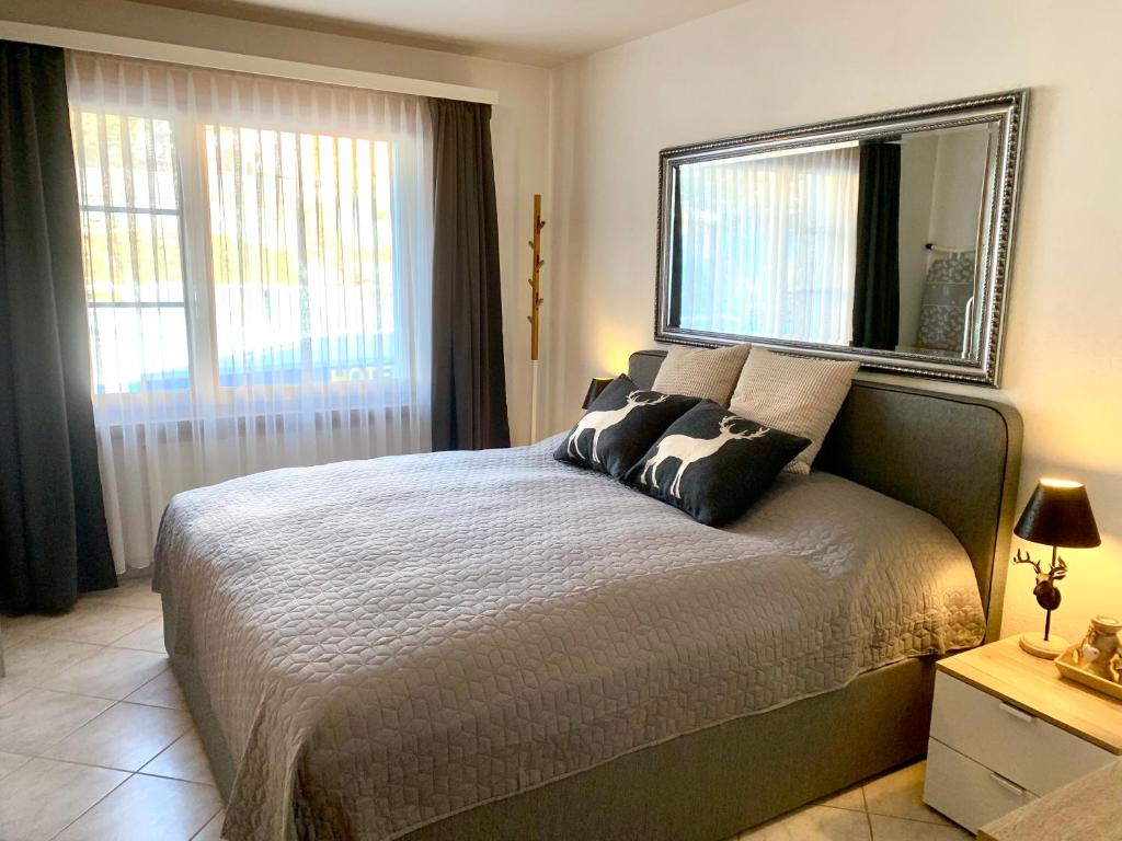 Holiday Apartment Gian - close to the Kongresshaus, the ice hockey stadium, cross-country skiing, the Eau-la-la indoor pool and wellness, large supermarket, 2 bus stops, with an indoor garage and fully equipped - Housity