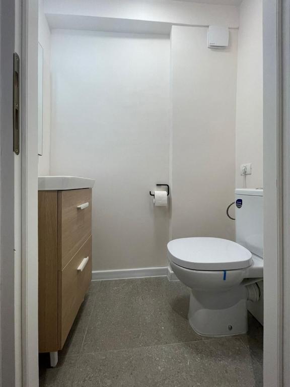 Koupelna v ubytování Apartament Mony