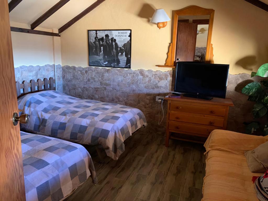 Posteľ alebo postele v izbe v ubytovaní Apartment de las Nieves