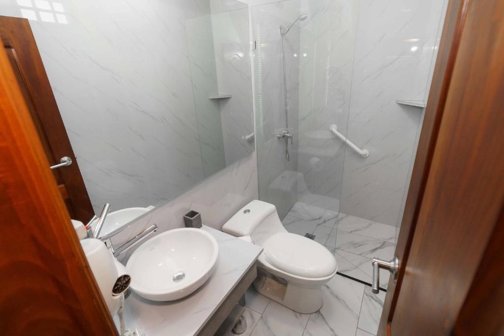 Koupelna v ubytování Hotel Santa Fe