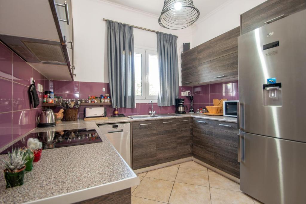 Kuchyňa alebo kuchynka v ubytovaní Konstantinos holidays house