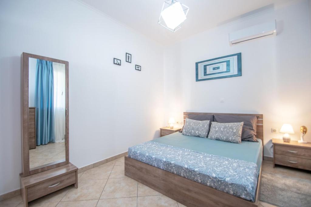 Posteľ alebo postele v izbe v ubytovaní Konstantinos holidays house