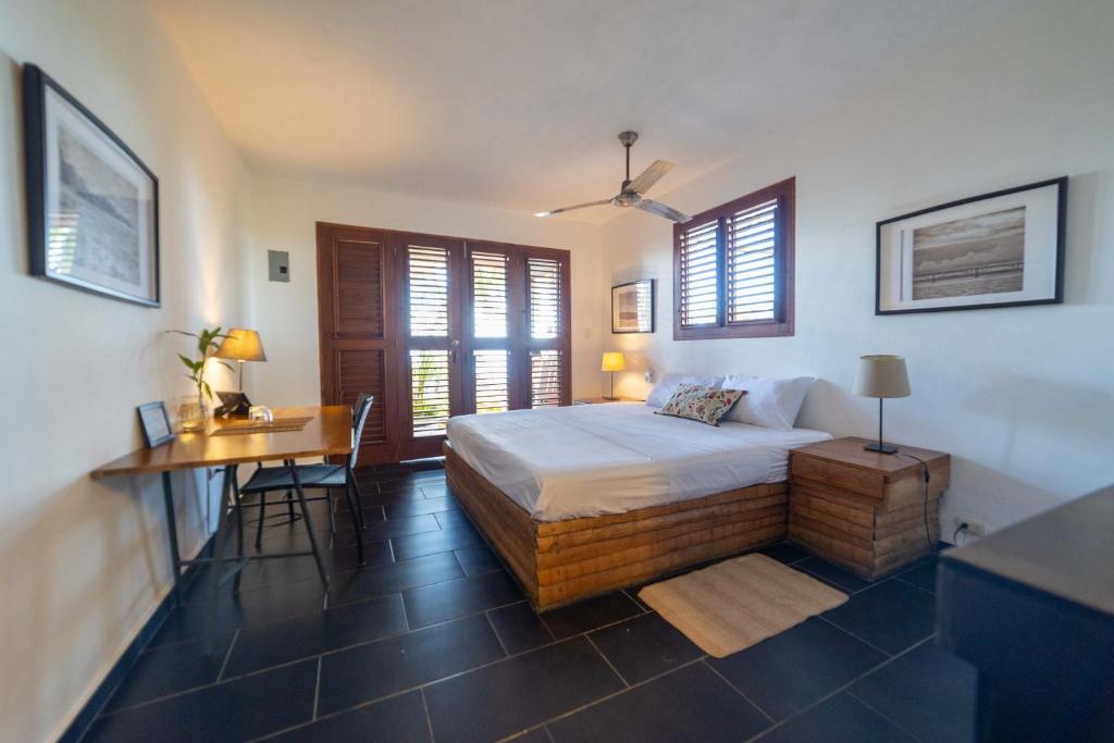 Cama o camas de una habitación en Hacienda Cocuyo