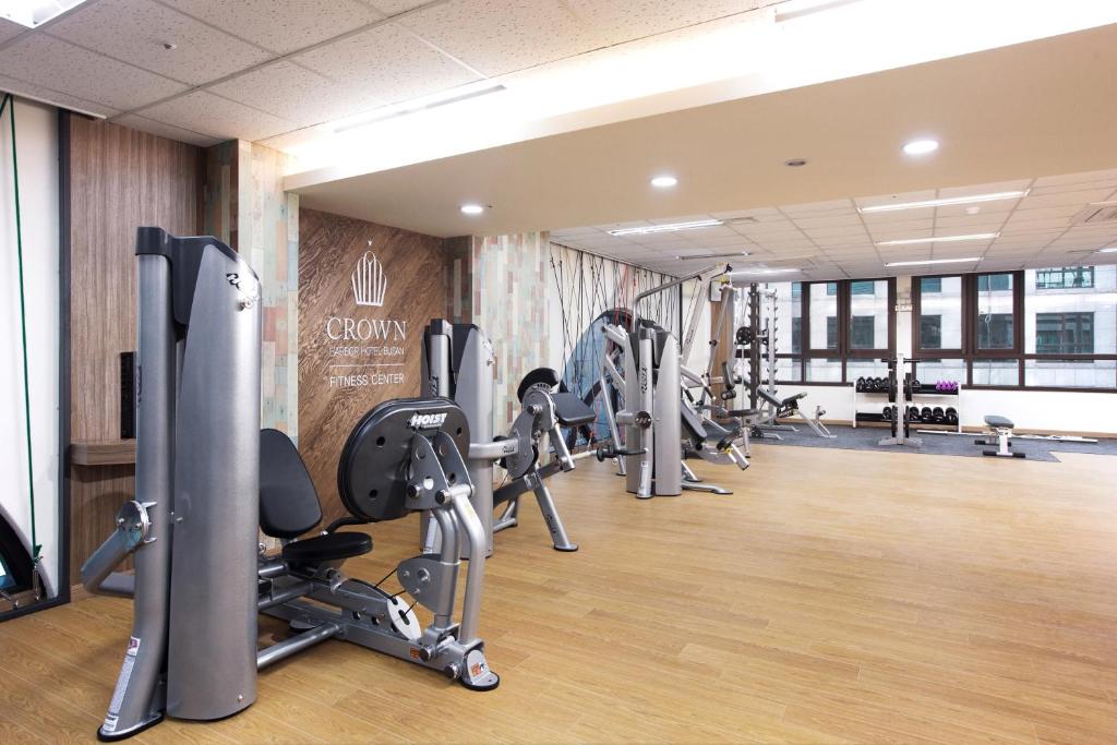 Fitness centrum a/nebo fitness zařízení v ubytování Crown Harbor Hotel Busan
