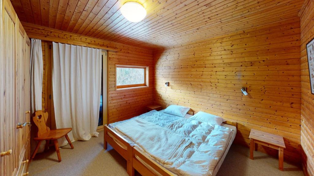 Postel nebo postele na pokoji v ubytování Ferienhaus Rehbock RB0