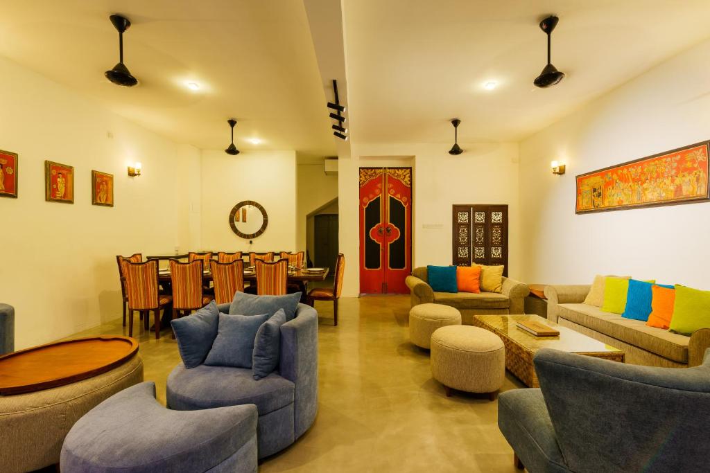 Posezení v ubytování Angam Villas Colombo