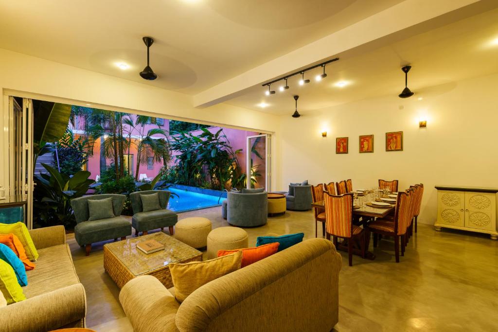 Posezení v ubytování Angam Villas Colombo