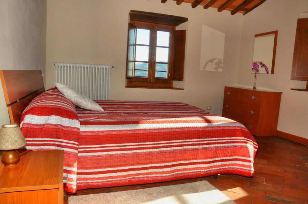 Łóżko lub łóżka w pokoju w obiekcie Agriturismo La Marginella