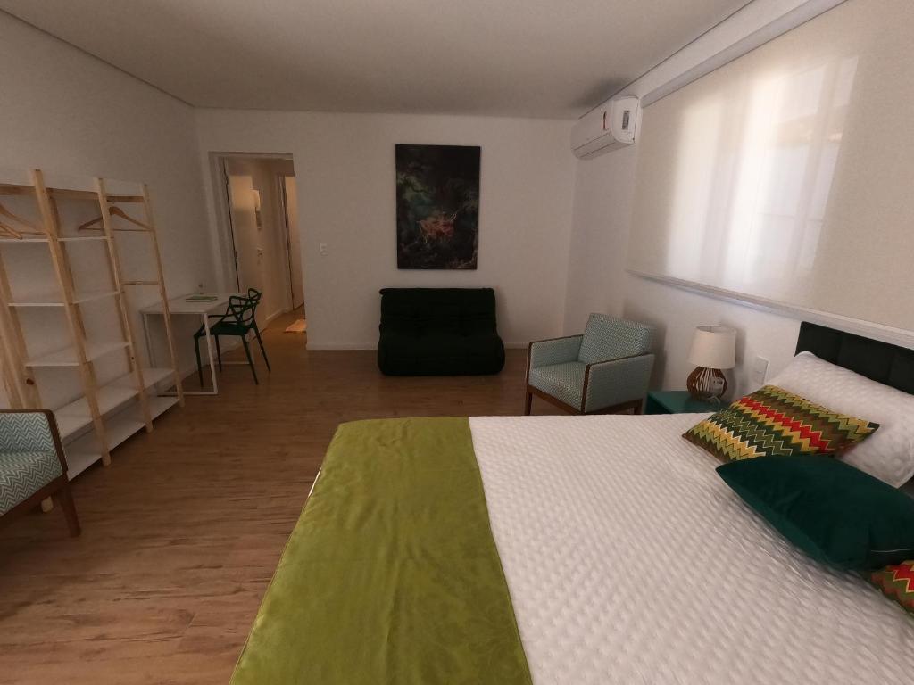 Postel nebo postele na pokoji v ubytování Casa francesa de Piraju