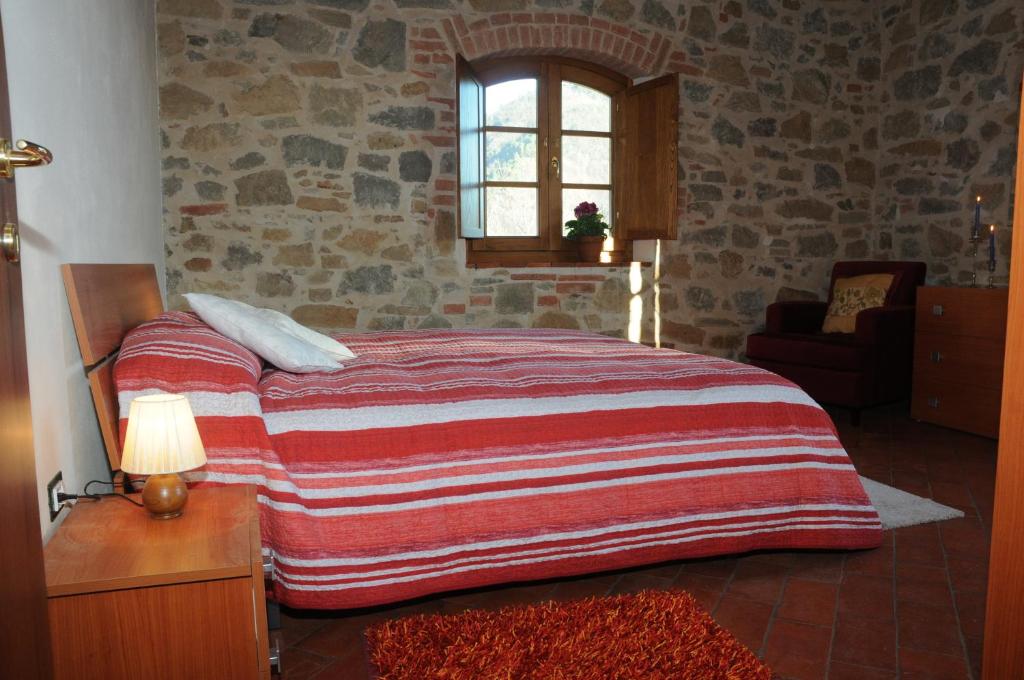 Łóżko lub łóżka w pokoju w obiekcie Agriturismo La Marginella