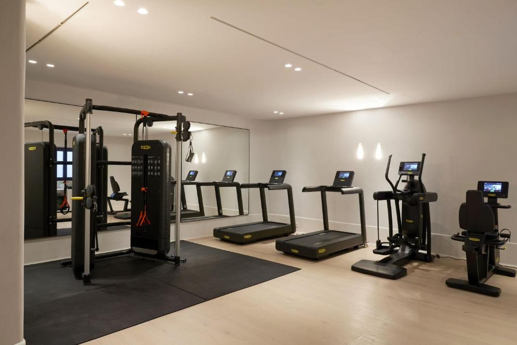 Fitness centrum a/nebo fitness zařízení v ubytování Kalesma Mykonos