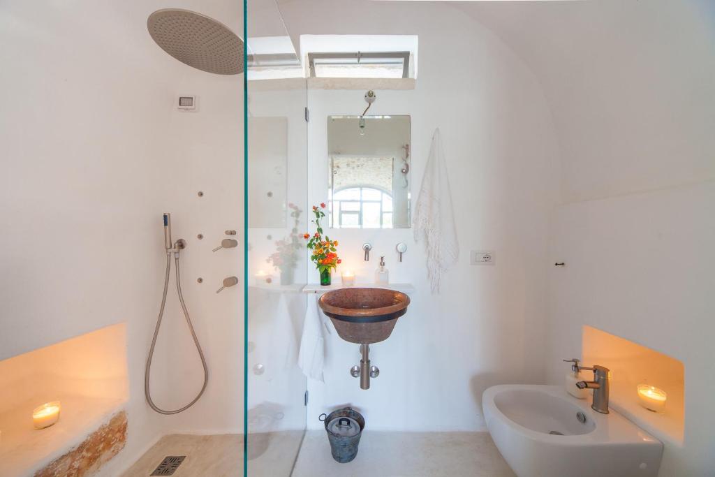 Kúpeľňa v ubytovaní Trulli 18cinquantanove