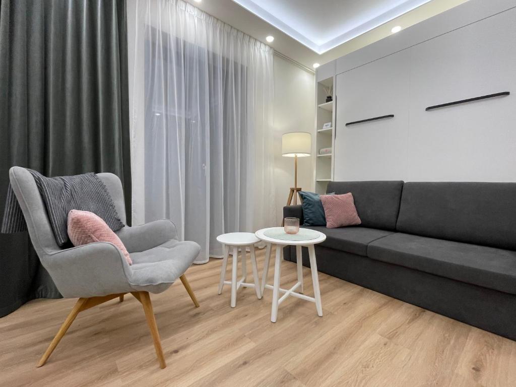 Istumisnurk majutusasutuses Apartmán Plešivec u sjezdovky