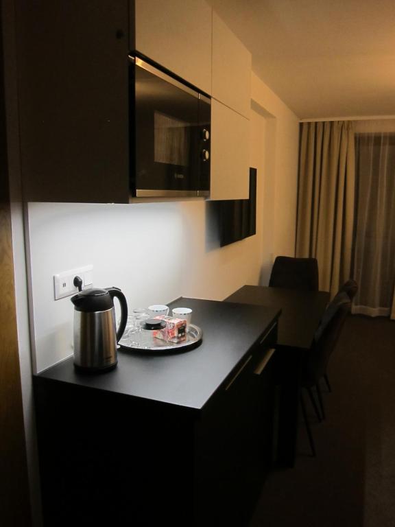 Kuchyň nebo kuchyňský kout v ubytování Apartmány 45 Valča