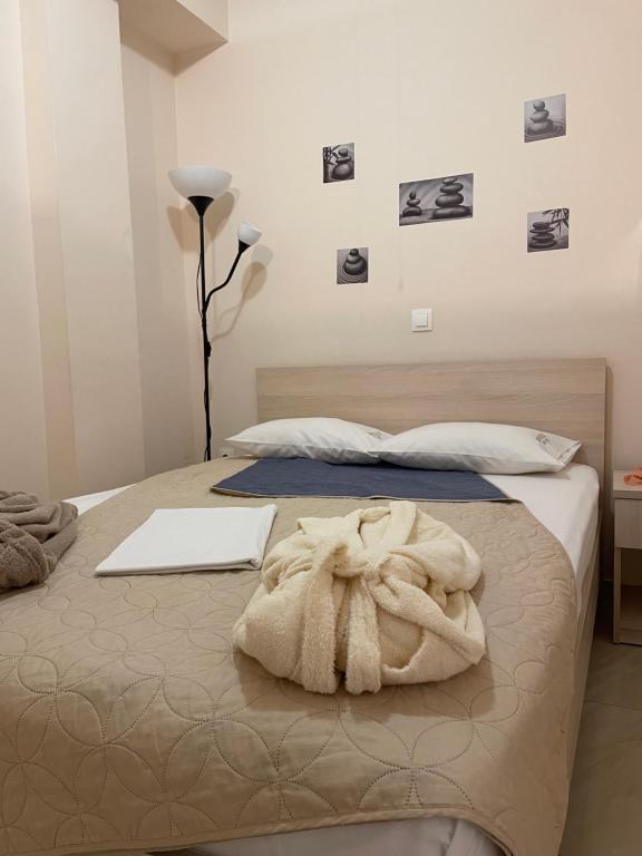 Postel nebo postele na pokoji v ubytování G&M Luxury Studios