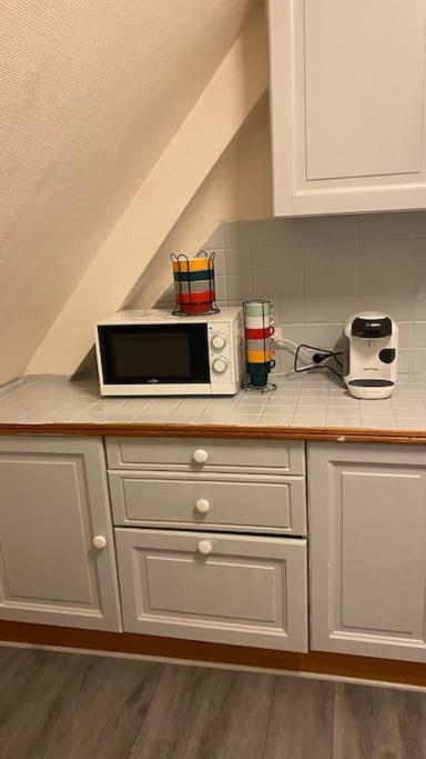 Kuchyň nebo kuchyňský kout v ubytování Charmant appartement dans l’Orne !