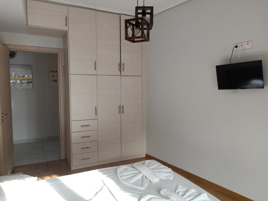 Telewizja i/lub zestaw kina domowego w obiekcie Siggrou apartment
