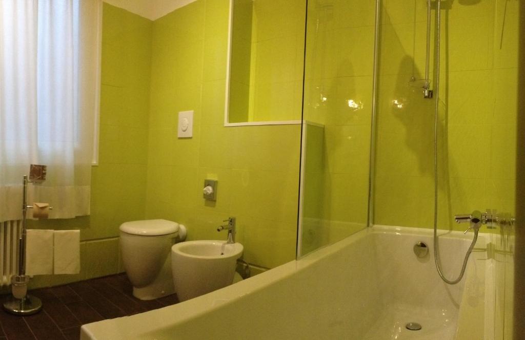 Koupelna v ubytování Hotel Carlton