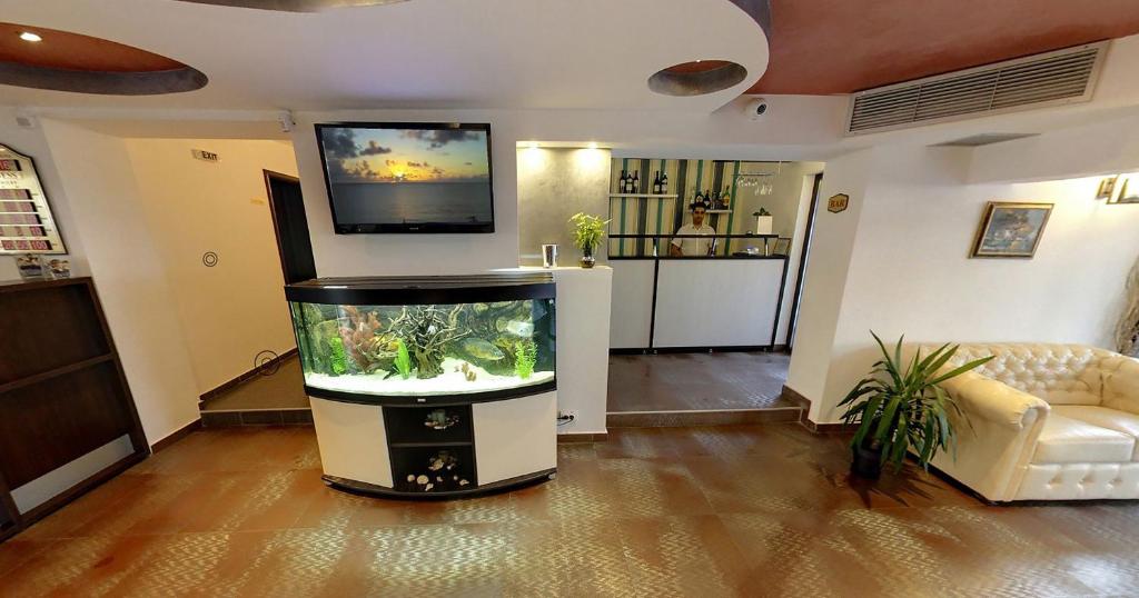 Kuchyň nebo kuchyňský kout v ubytování Hotel Solymar