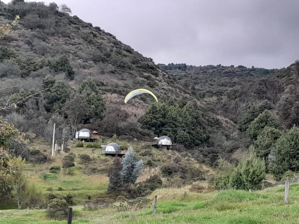 Paisatge natural a prop de la tenda de luxe