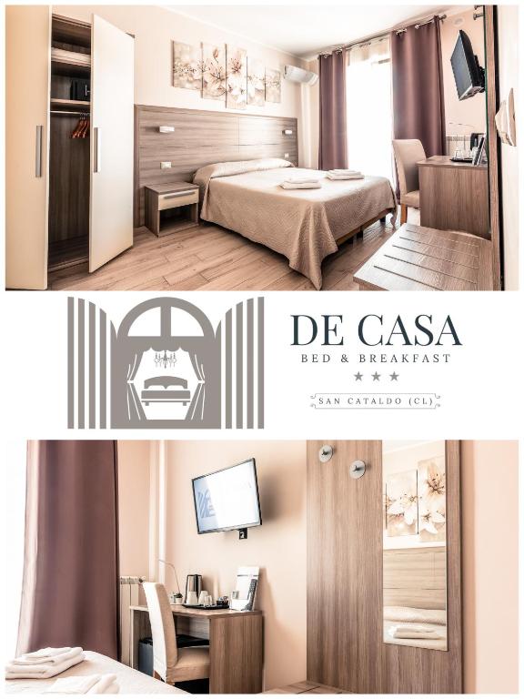 Ένα ή περισσότερα κρεβάτια σε δωμάτιο στο B&B DE CASA