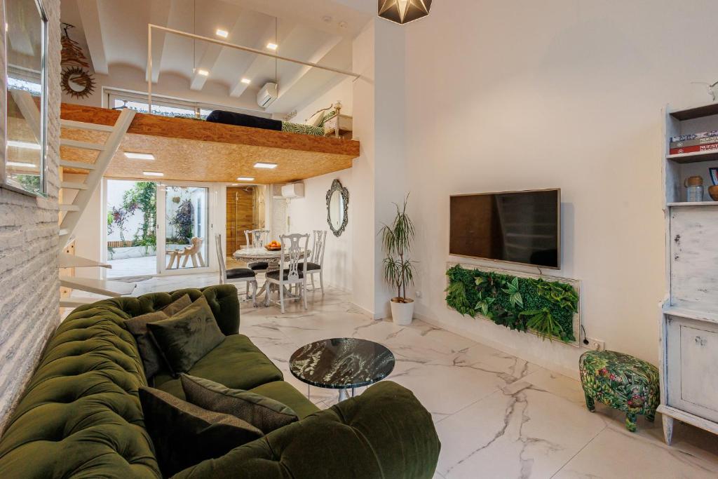 Posedenie v ubytovaní Loft con mucha luz en el centro Barrio Ruzafa