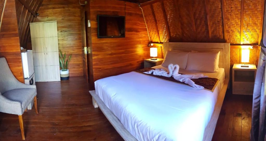 Postel nebo postele na pokoji v ubytování Light Blue Villa