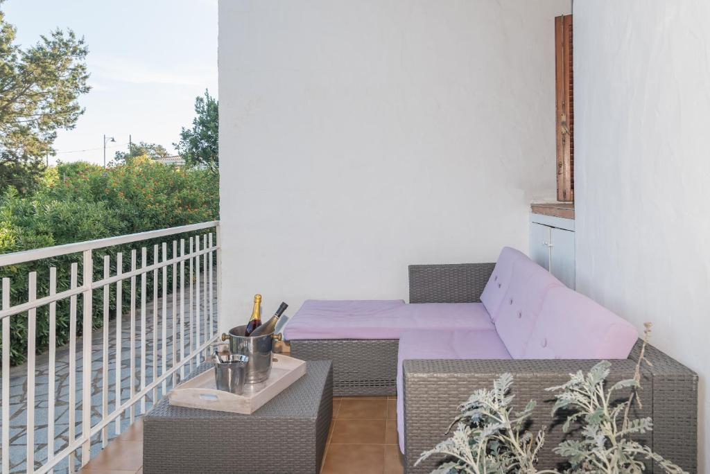 Balkón alebo terasa v ubytovaní Villa Rosa sul mare