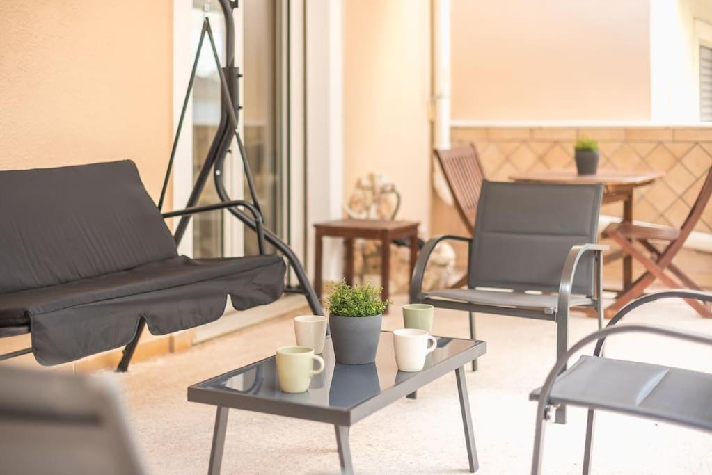 Posezení v ubytování Pegasus Apartment