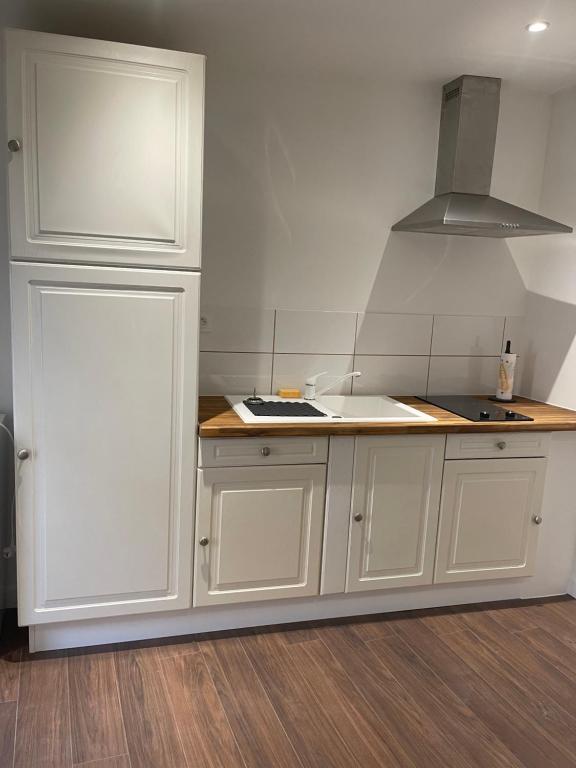 Kuchyň nebo kuchyňský kout v ubytování Les Appartements du Cep’t