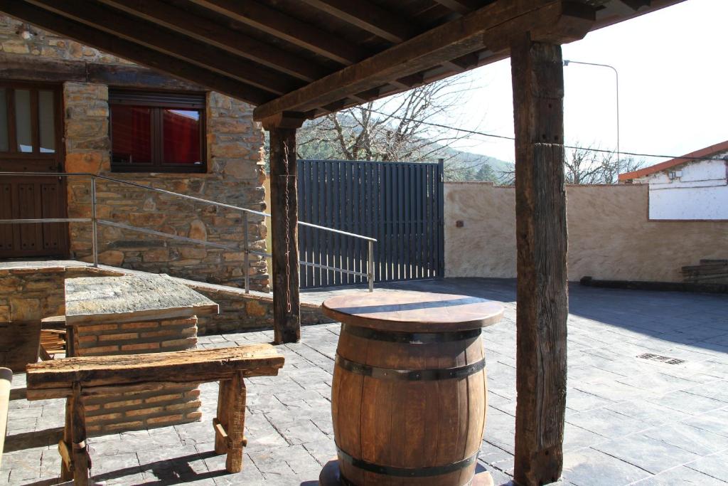 Balkón nebo terasa v ubytování Casa Rural El Peral