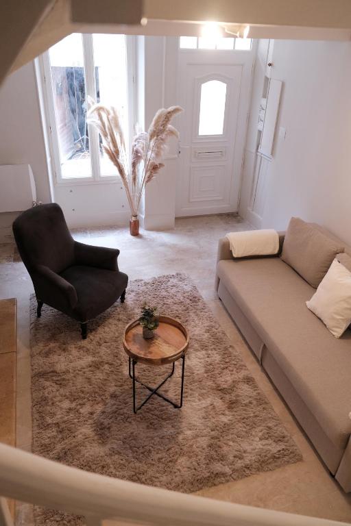 Posezení v ubytování Gîte le petit écolier