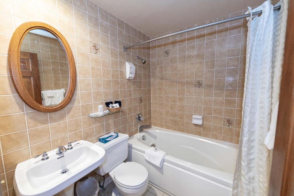 Koupelna v ubytování Hotel Vienna