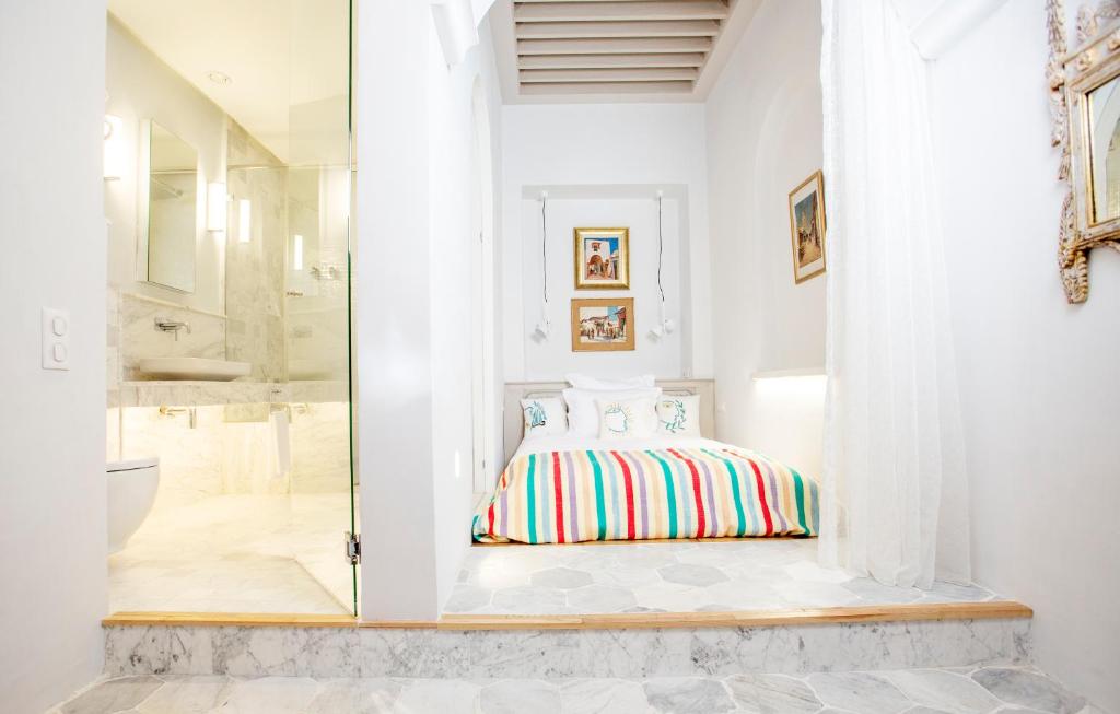 Letto o letti in una camera di Dar Dorra