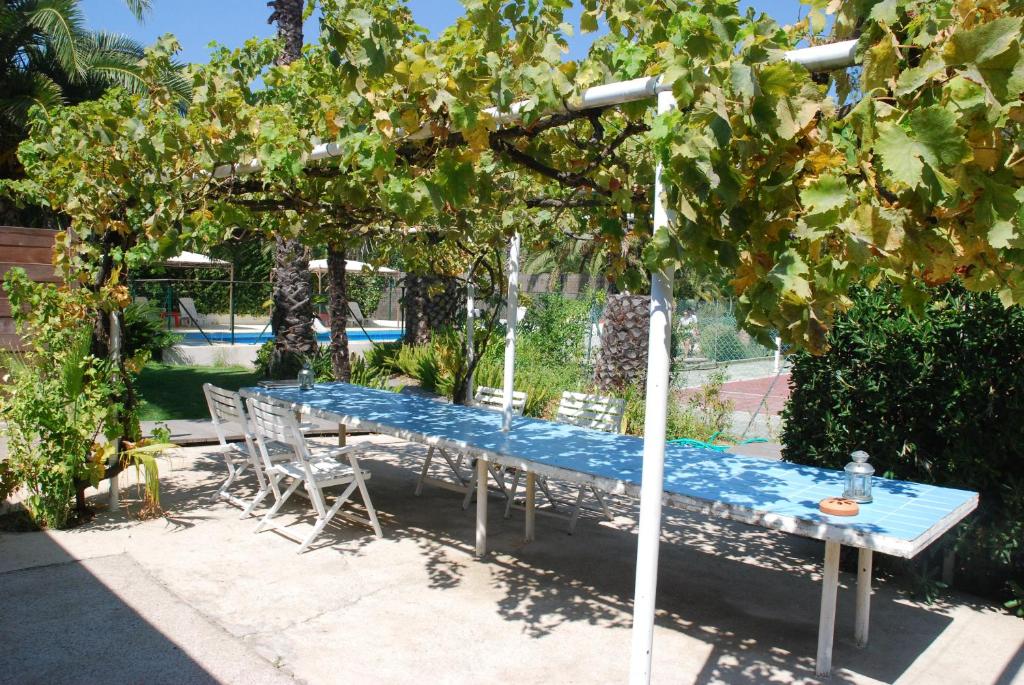 Basen w obiekcie Le Mas de la Palmeraie - Appartement dans propriété privée au calme avec piscine et tennis lub w pobliżu