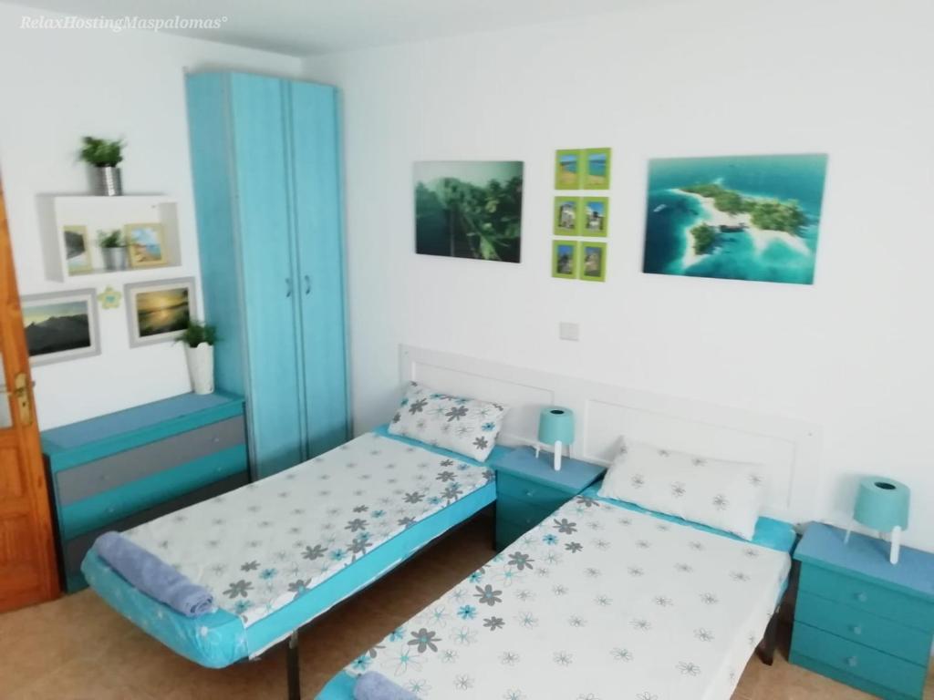 5 minutes close by Playa del Inglés-1&2BR aptm with view & private terrace for 2 persons - Apartamento Con Balcón