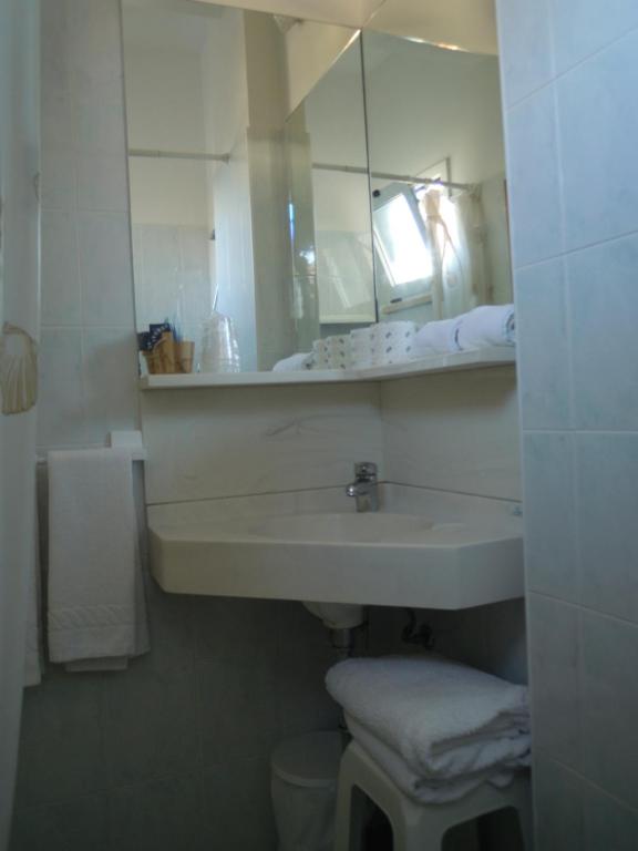 Koupelna v ubytování Hotel Solidea