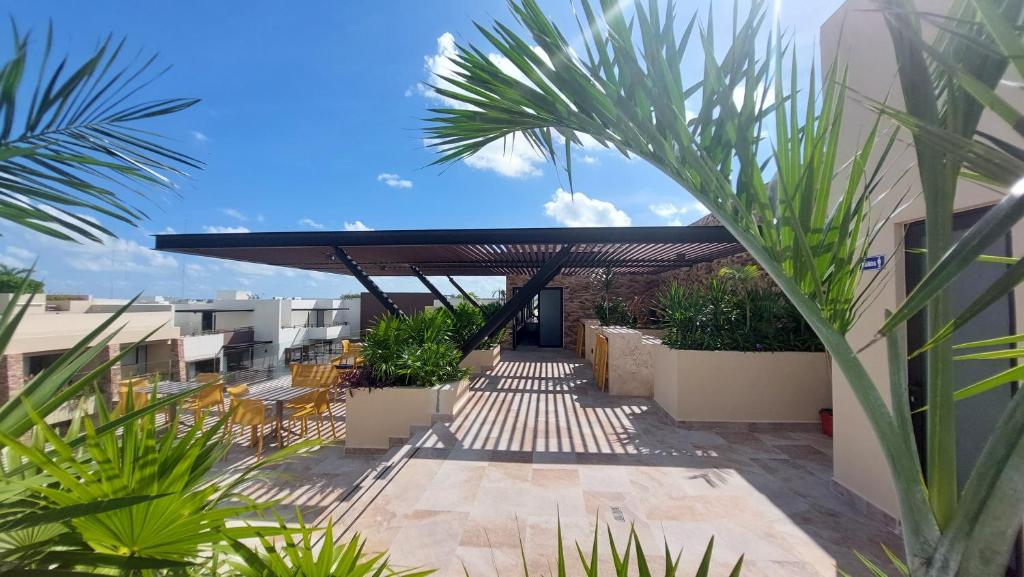 Zahrada ubytování 'Syrena Luxury Caribbean' Heart of Playa del Carmen - Fast Wi-fi - Sea Views