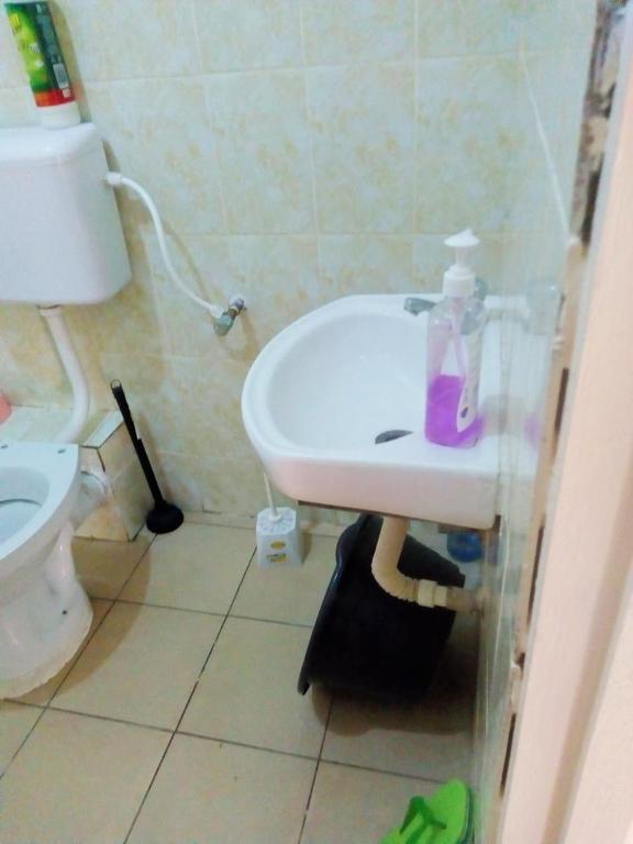 Koupelna v ubytování Mkombodzi Global Homes